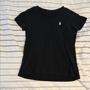 Ralph Lauren Black Polo Fitted Tee